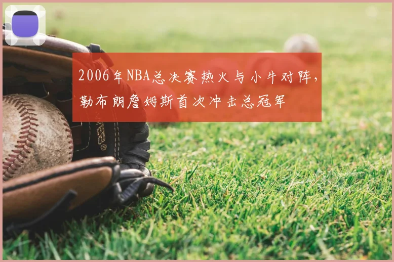 2006年NBA总决赛热火与小牛对阵，勒布朗詹姆斯首次冲击总冠军