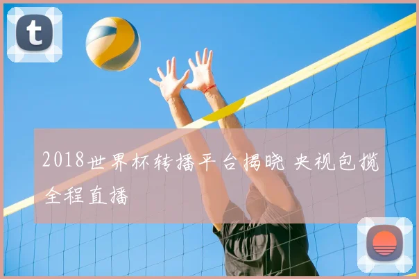 2018世界杯转播平台揭晓 央视包揽全程直播